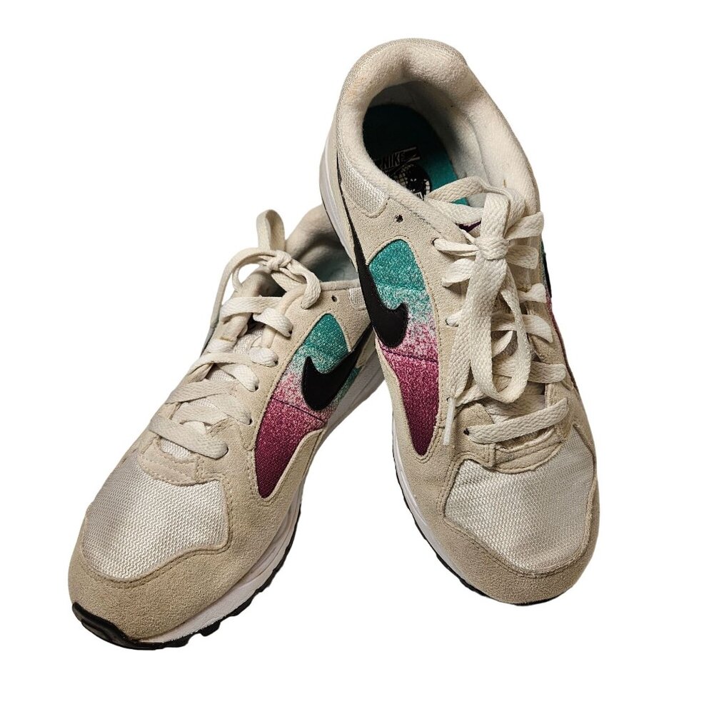 Nike Air skylon 2 Shoes Womens 7 cream Blue purple trainers A04540-100 casual